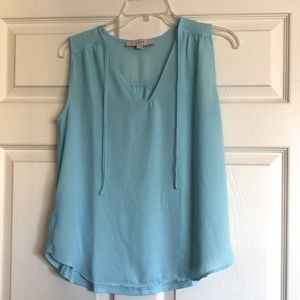 Turquoise aqua blue Loft small camisole tank top